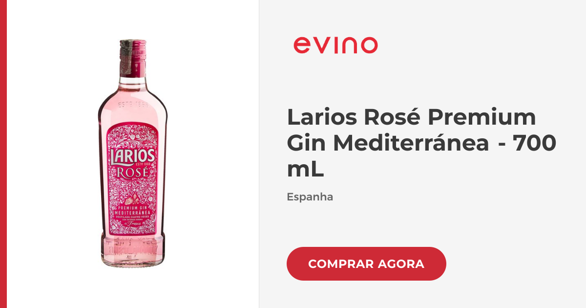 Larios Rosé Premium Gin Mediterránea - 700 mL | Evino