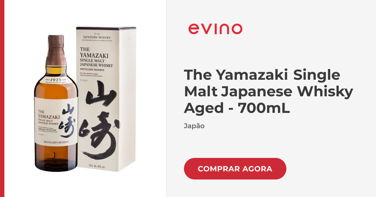 The Yamazaki Single Malt Japanese Whisky Aged - 700mL | Evino